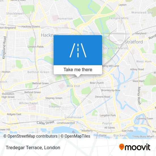 Tredegar Terrace map