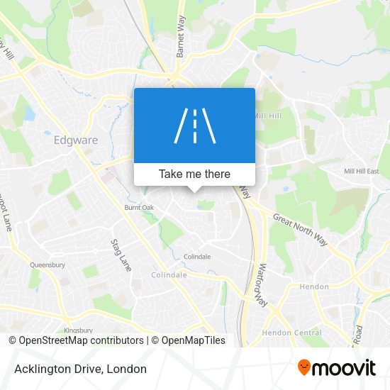 Acklington Drive map