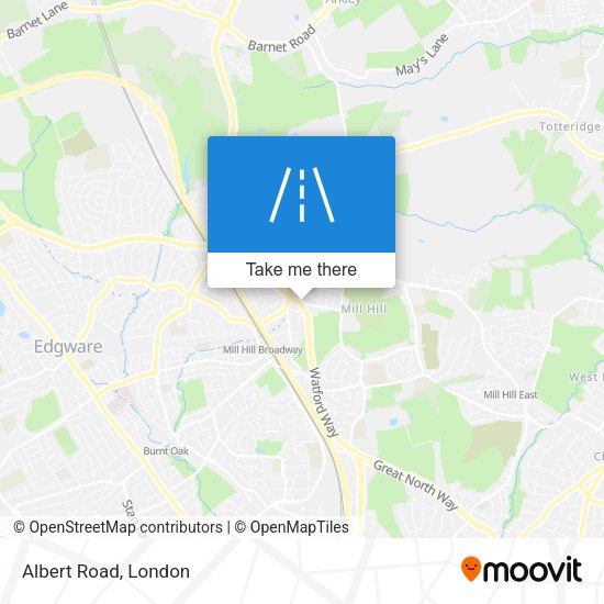 Albert Road map