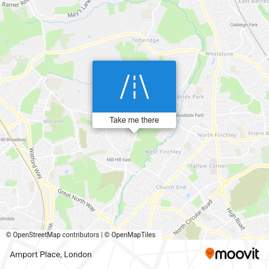 Amport Place map