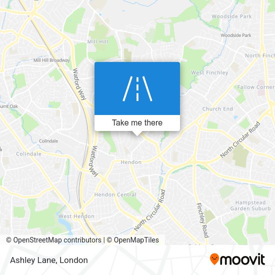 Ashley Lane map