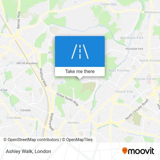 Ashley Walk map