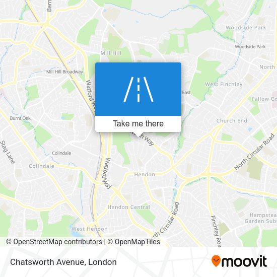 Chatsworth Avenue map