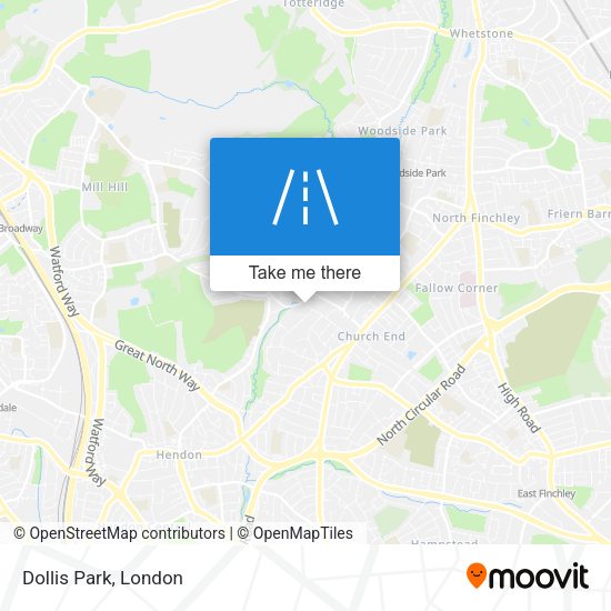 Dollis Park map