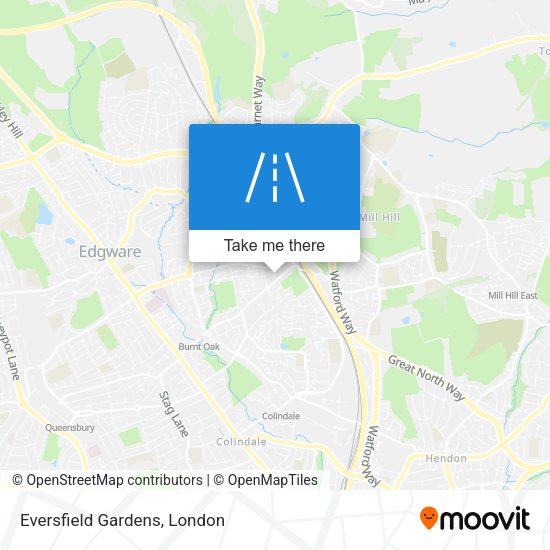 Eversfield Gardens map