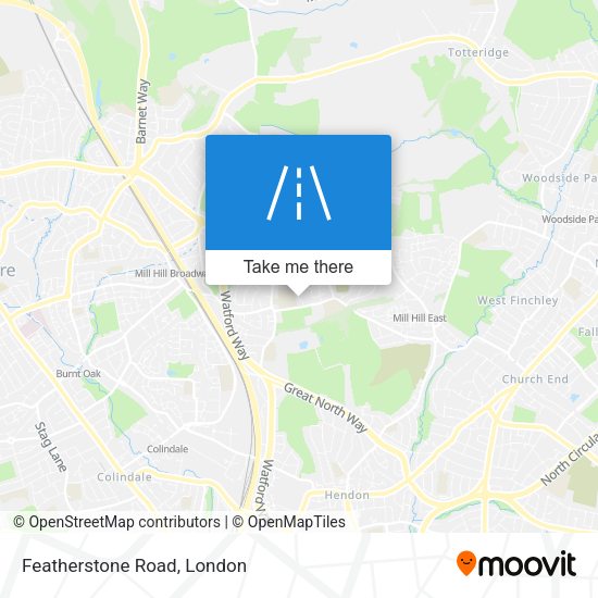 Featherstone Road map