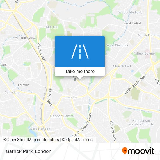 Garrick Park map