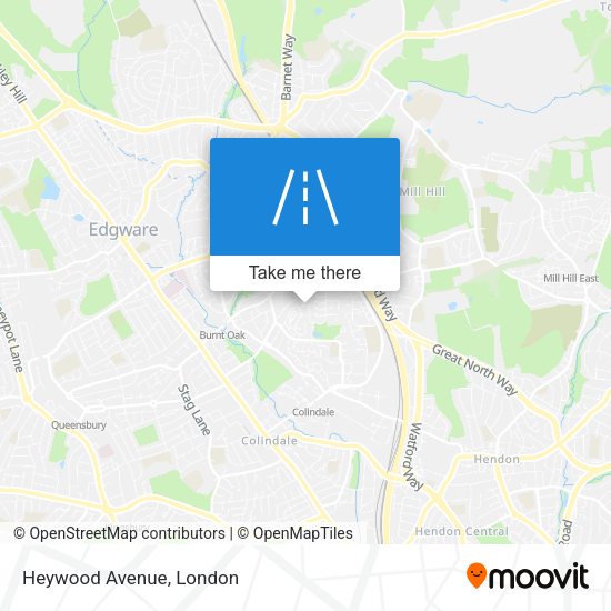 Heywood Avenue map