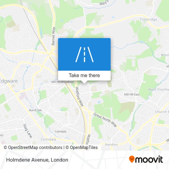 Holmdene Avenue map