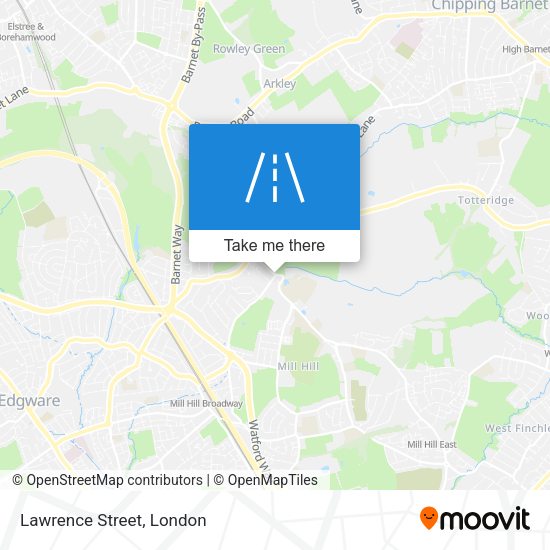 Lawrence Street map