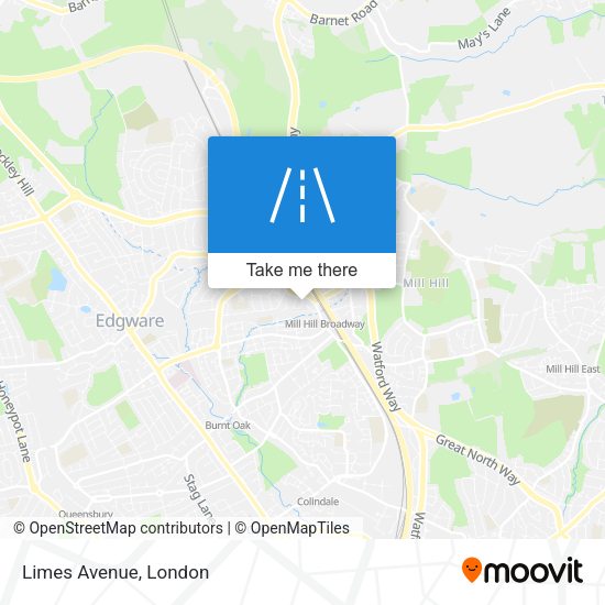 Limes Avenue map