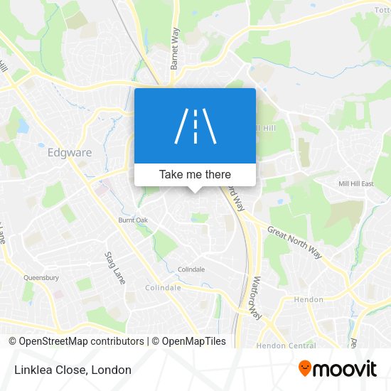 Linklea Close map