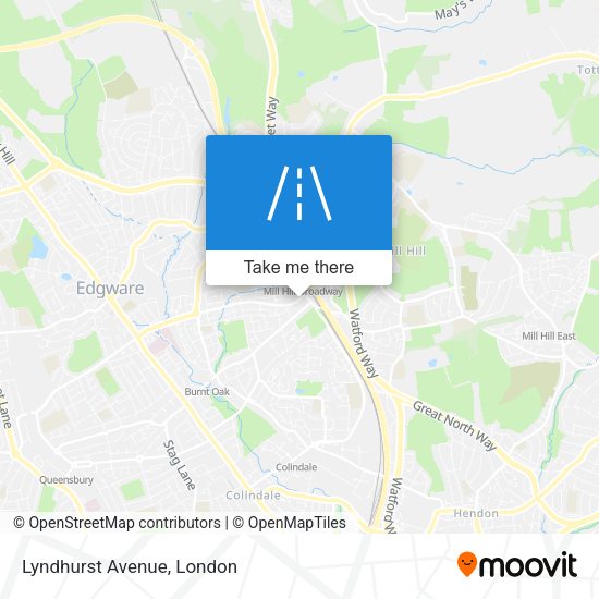 Lyndhurst Avenue map