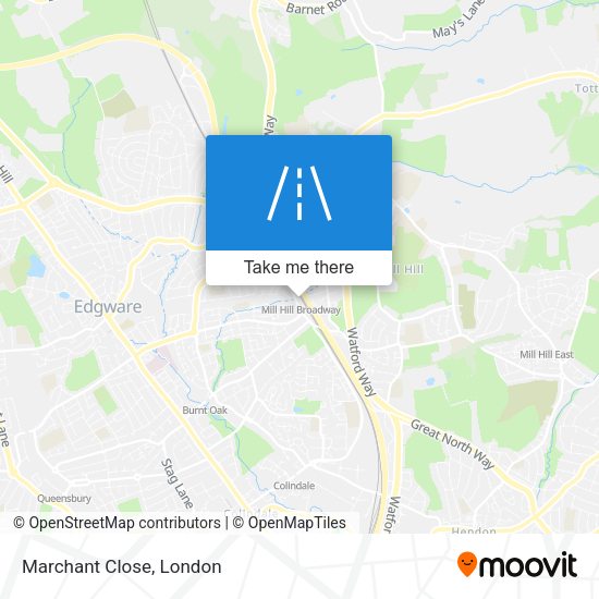 Marchant Close map