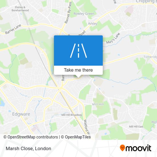 Marsh Close map