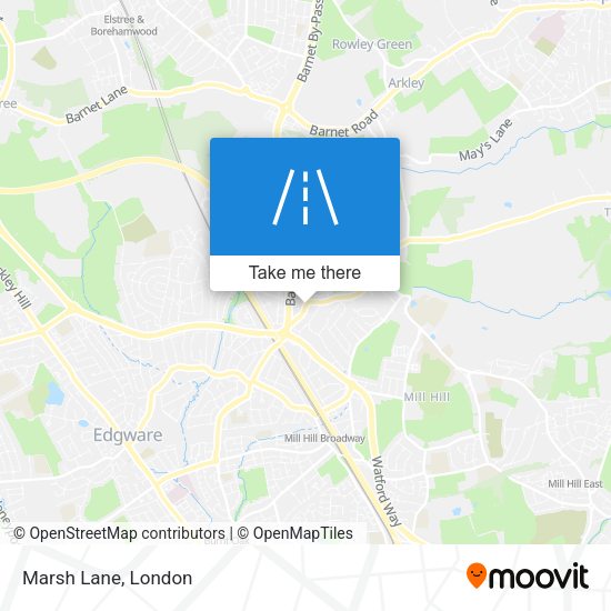 Marsh Lane map