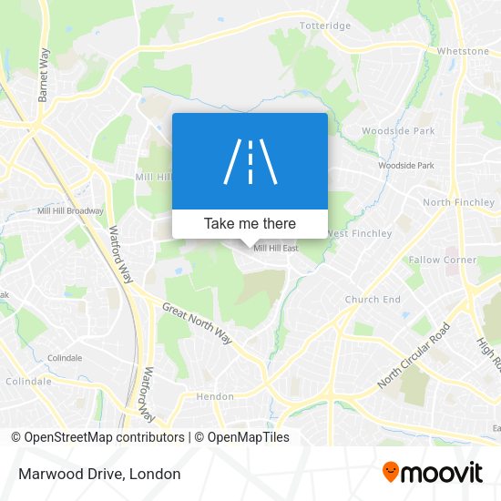 Marwood Drive map