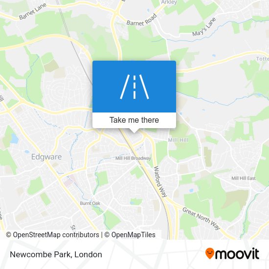Newcombe Park map