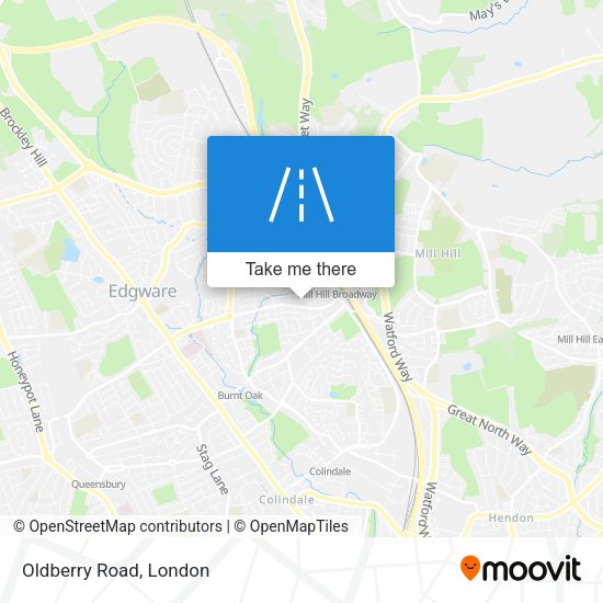 Oldberry Road map