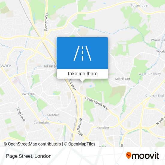 Page Street map