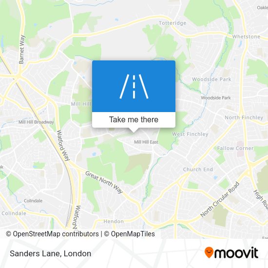 Sanders Lane map