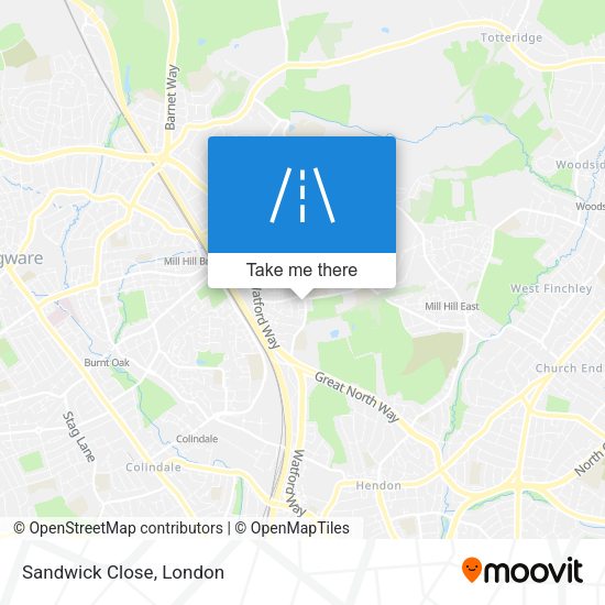 Sandwick Close map
