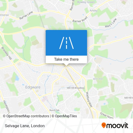 Selvage Lane map