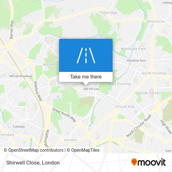 Shirwell Close map