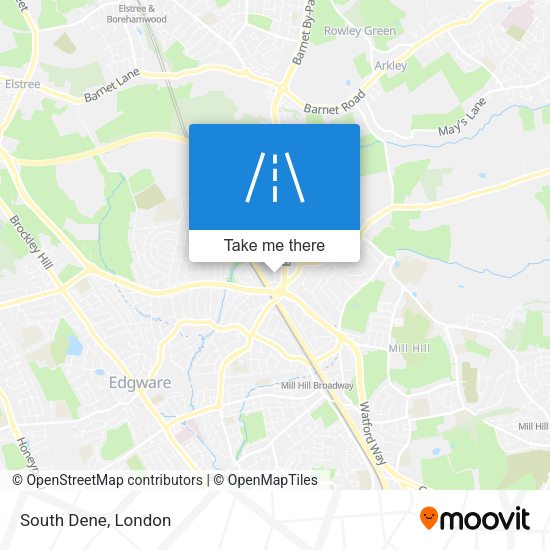 South Dene map