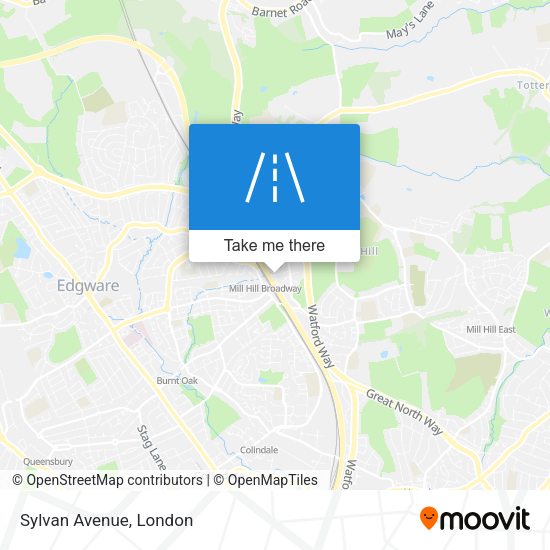 Sylvan Avenue map