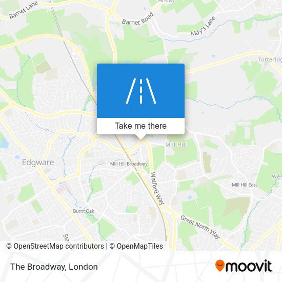 The Broadway map