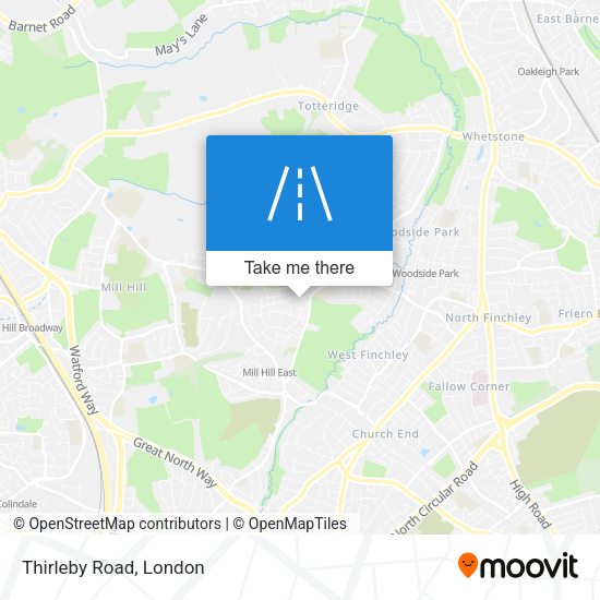 Thirleby Road map