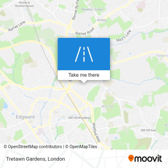 Tretawn Gardens map