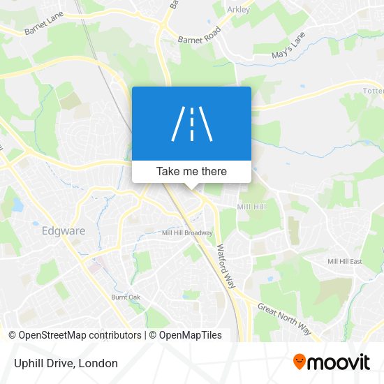 Uphill Drive map
