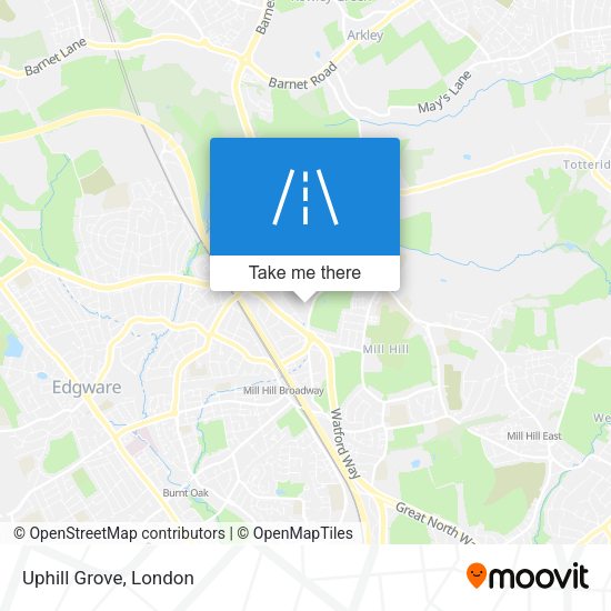 Uphill Grove map