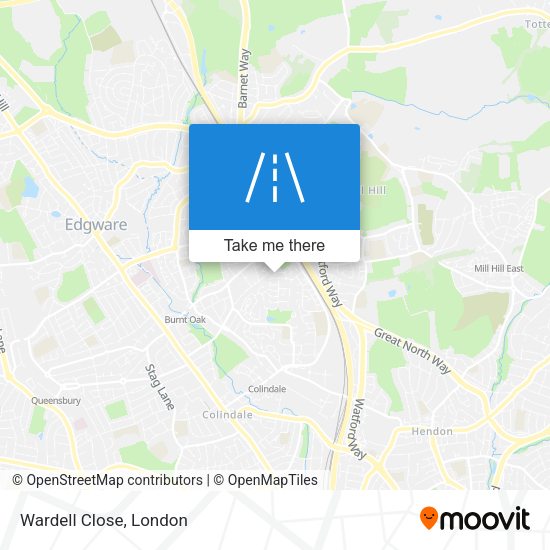 Wardell Close map