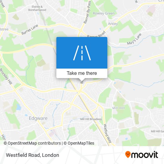 Westfield Road map