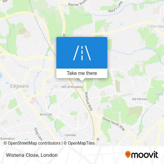Wisteria Close map