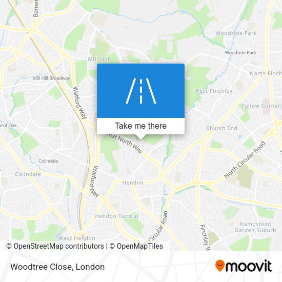 Woodtree Close map