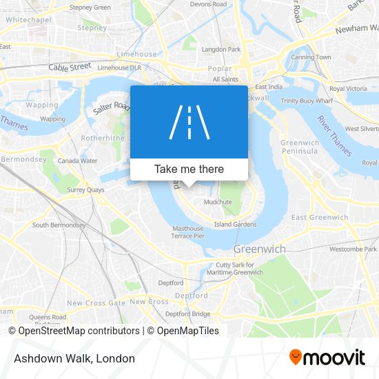 Ashdown Walk map