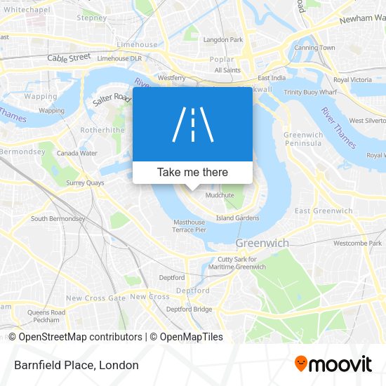 Barnfield Place map