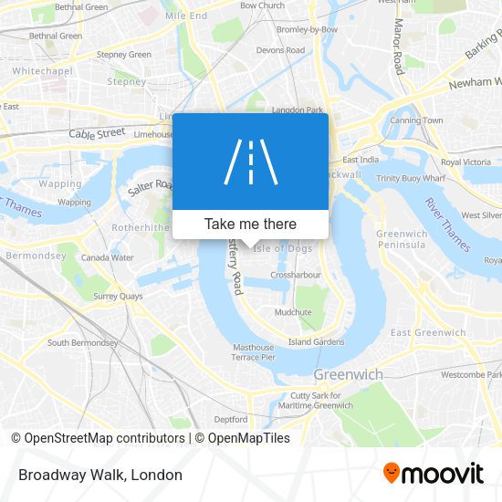 Broadway Walk map
