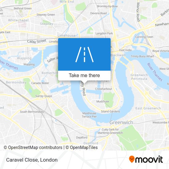 Caravel Close map
