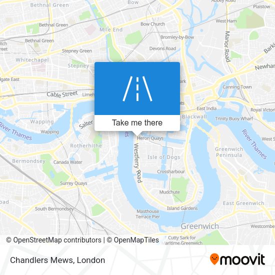 Chandlers Mews map