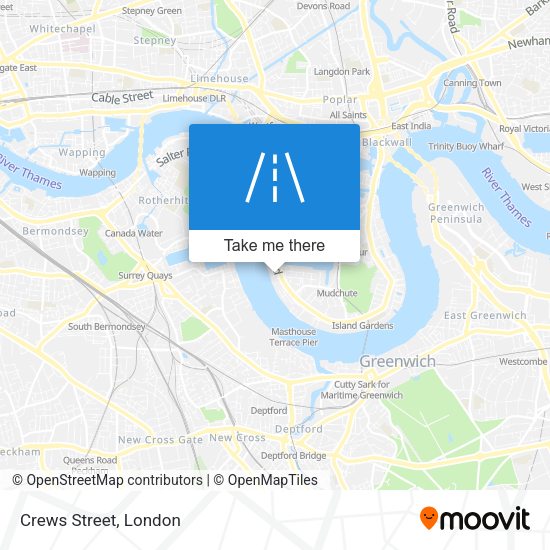 Crews Street map