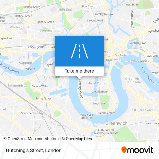 Hutching's Street map