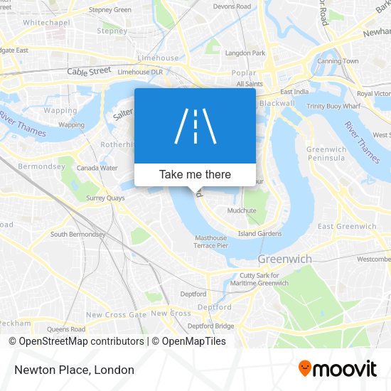 Newton Place map
