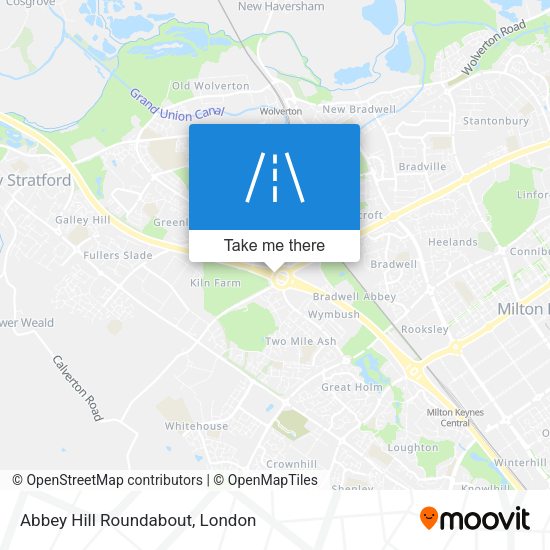 Abbey Hill Roundabout map