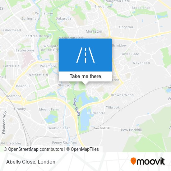 Abells Close map