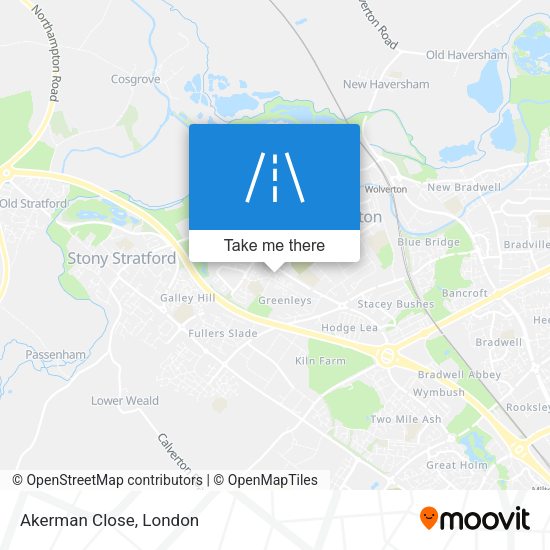 Akerman Close map
